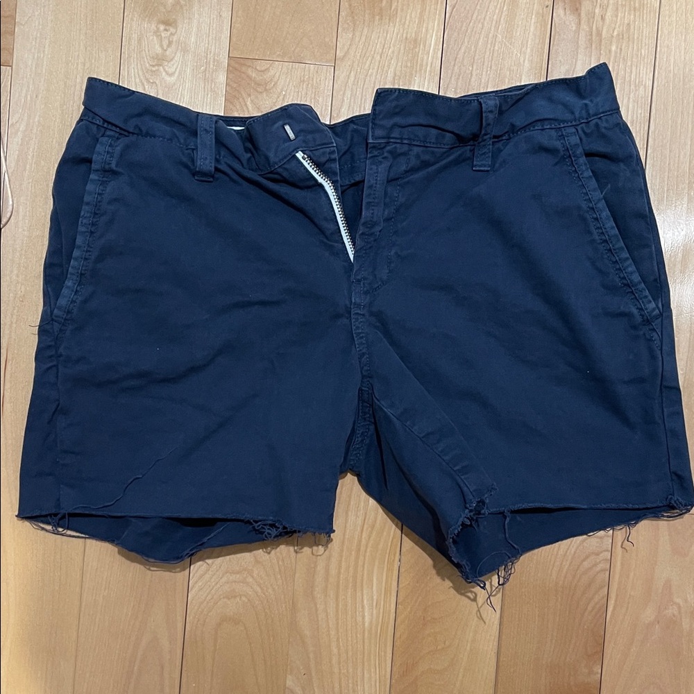 Hurley Women's Navy Blue Flat Front Shorts